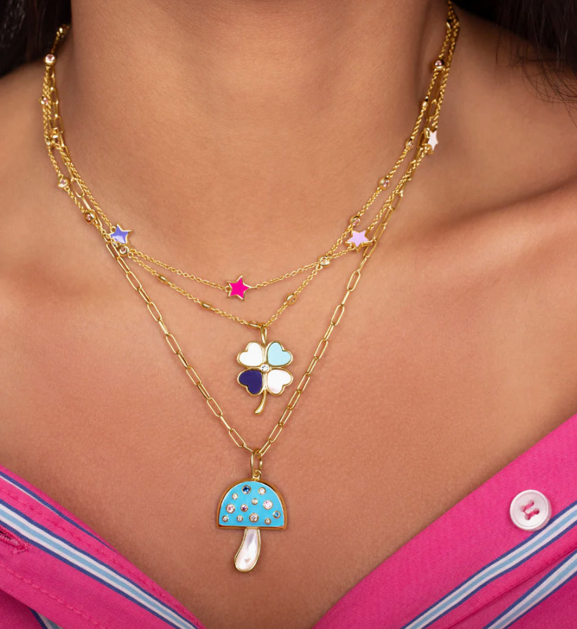 TURQUOISE MUSHROOM CHARM