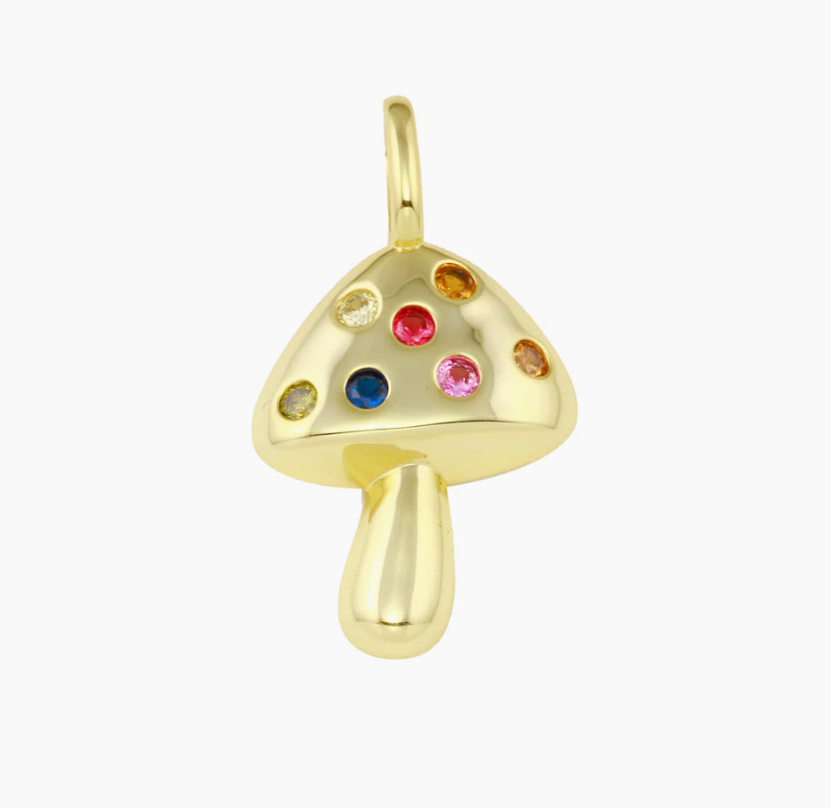 RAINBOW MUSHROOM CHARM