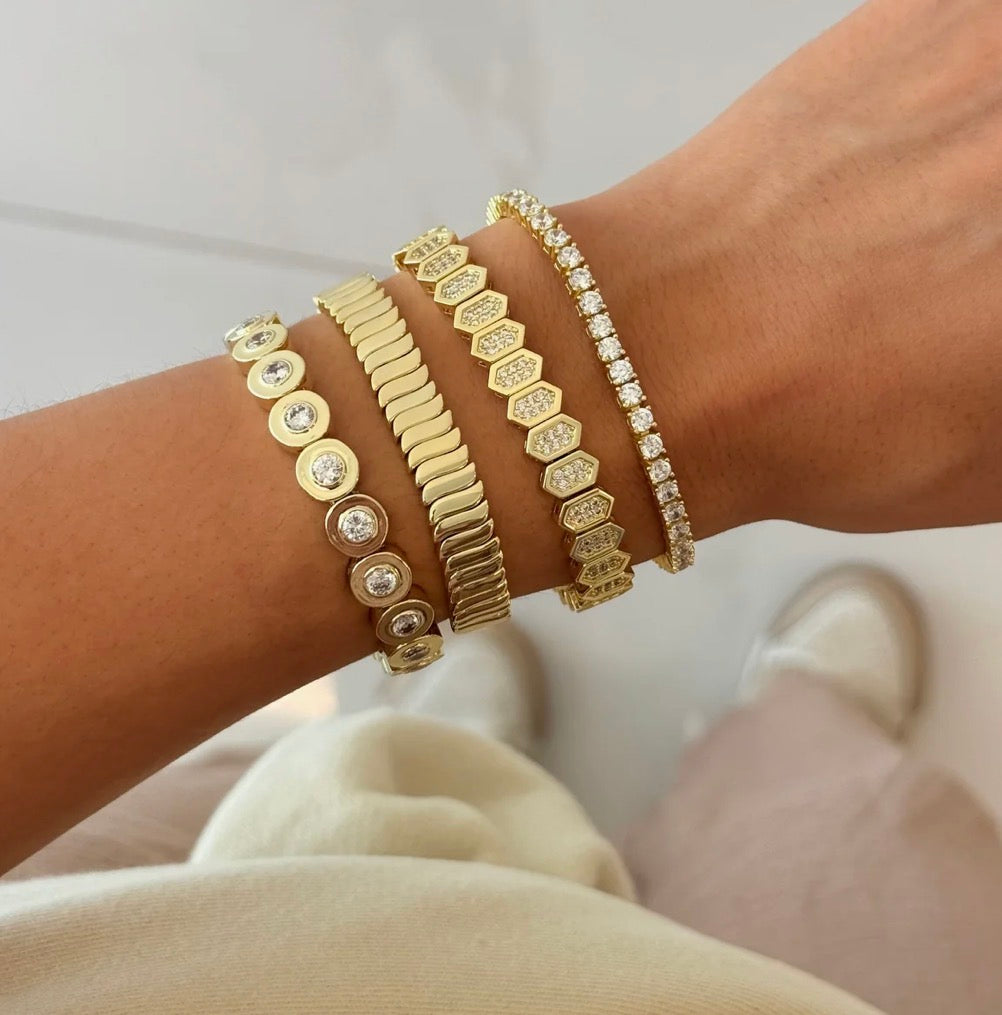 GOLDEN ORBIT STRETCHY BRACELET