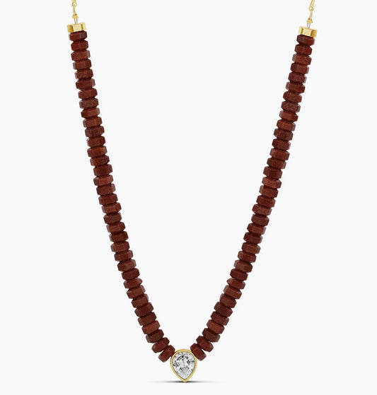 BROWN GLOW NECKLACE