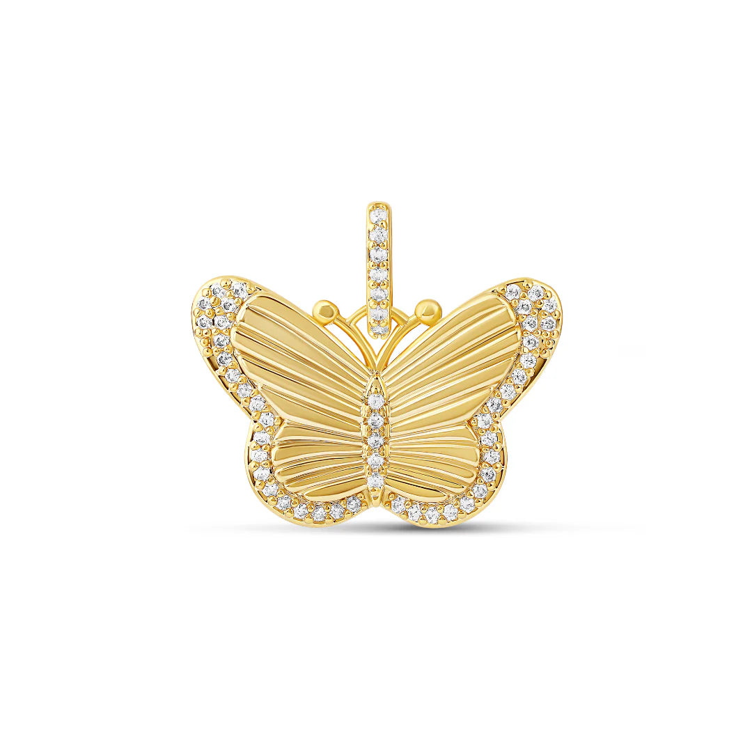 FLUTED BUTTERFLY CHARM