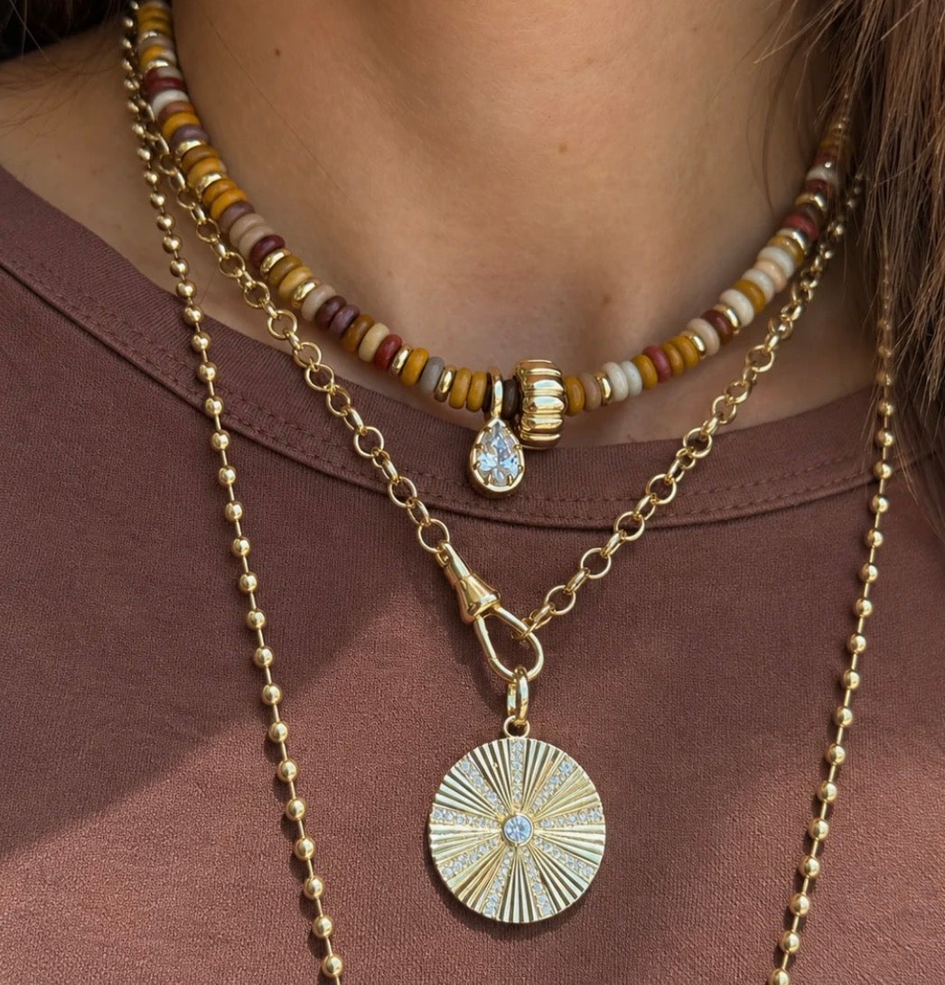 PUMPKIN SPICE PUKKA NECKLACE