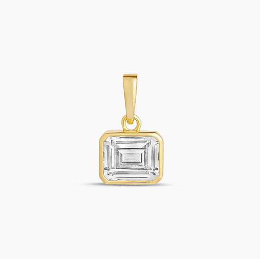 EMERALD CUT CHARM
