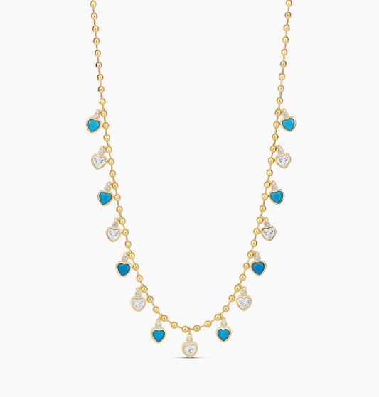 TURQUOISE LOVE NECKLACE