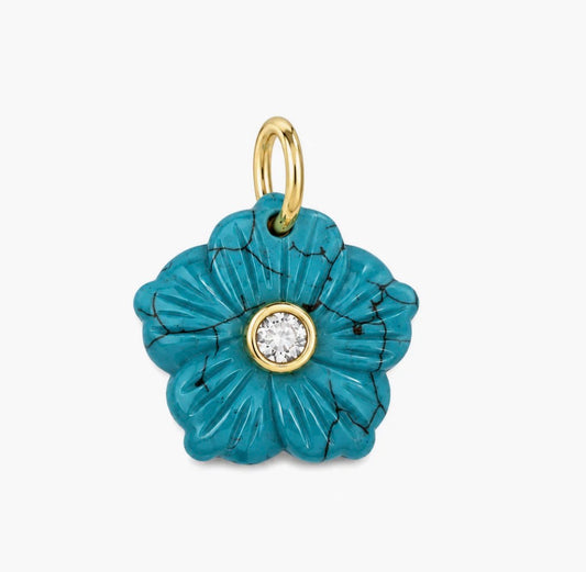 TURQUOISE BLOOMSTONE CHARM