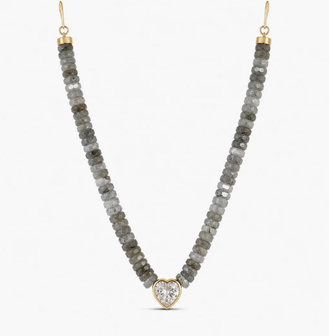 GREY LOVE NECKLACE