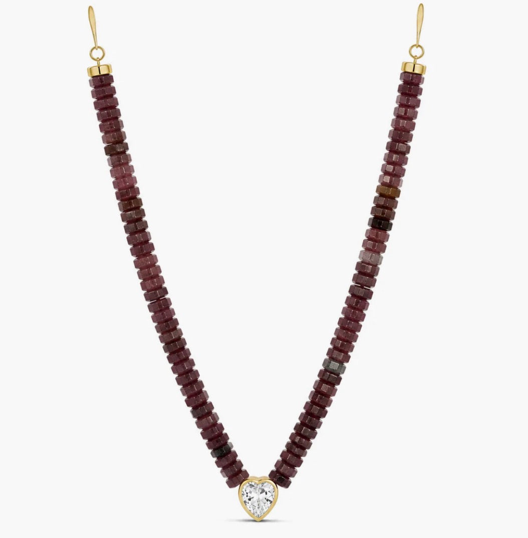 BURGANDY LOVE NECKLACE