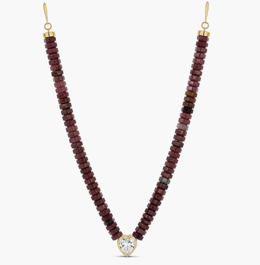 BURGANDY LOVE NECKLACE