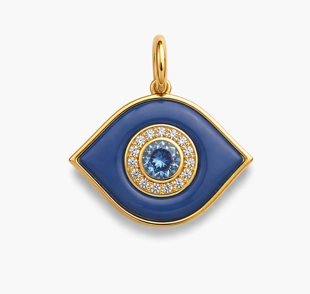 BLUE STONE EVIL EYE CHARM