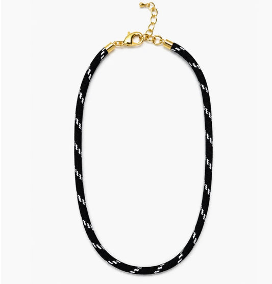 BLACK VOYAGE CORD NECKLACE