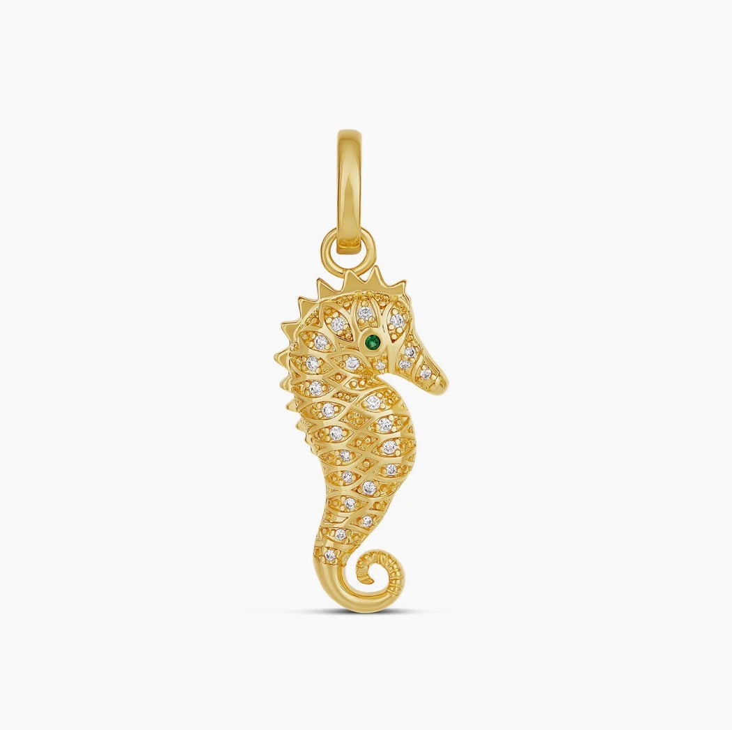 GOLDEN TIDE SEAHORSE CHARM