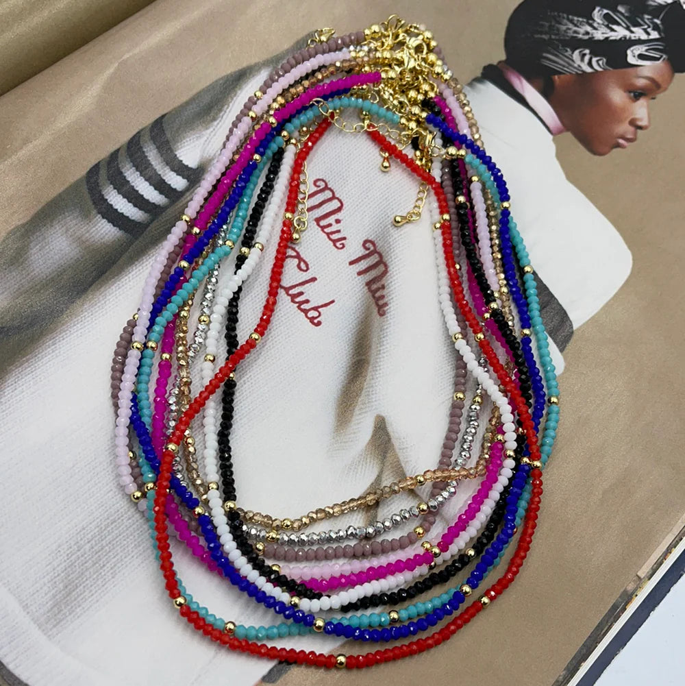 Fuchsia Color Choker
