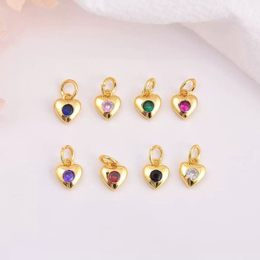 Mini Heart Crystal Charm