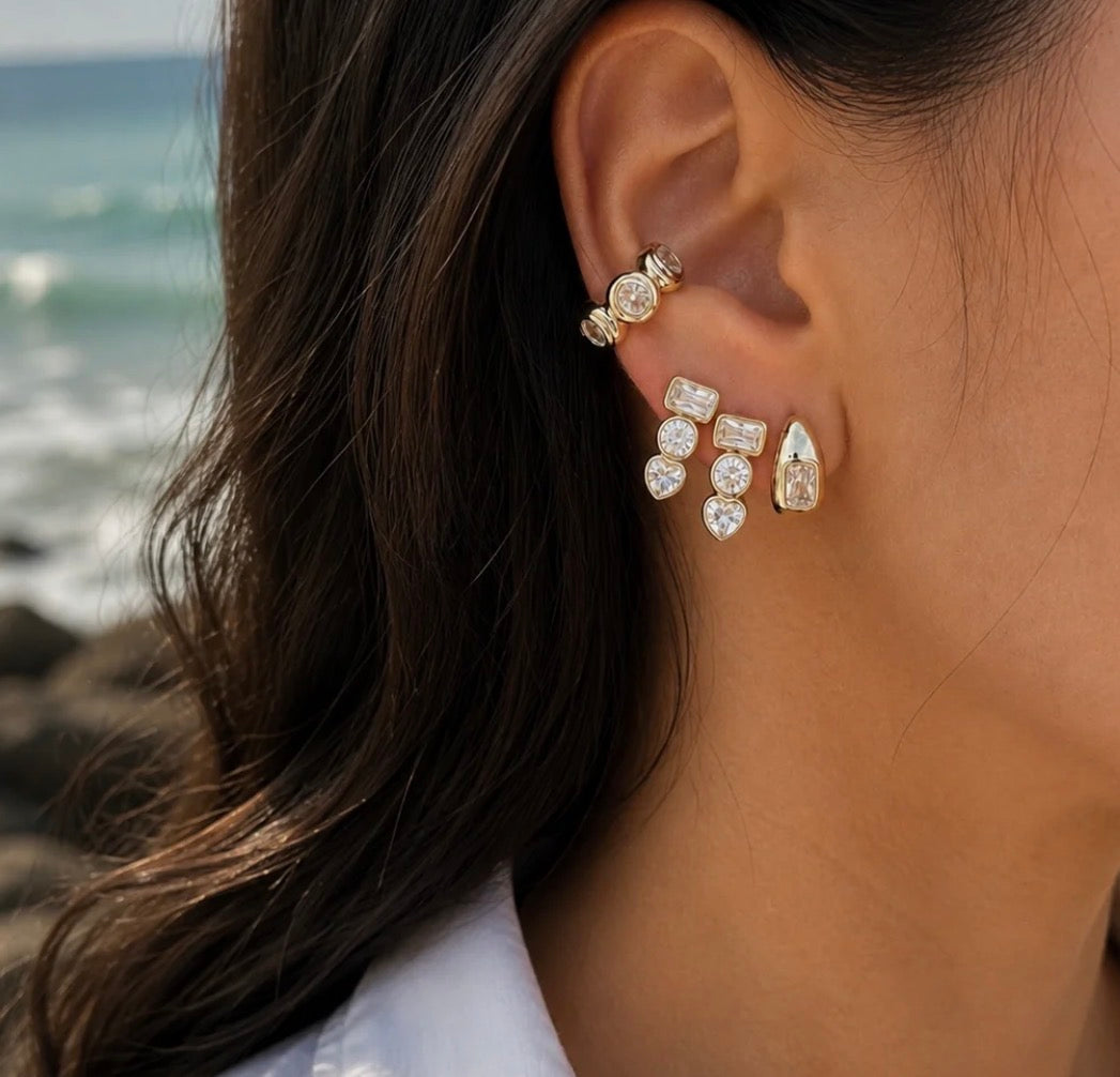 HEARTLINE TRIO STUDS