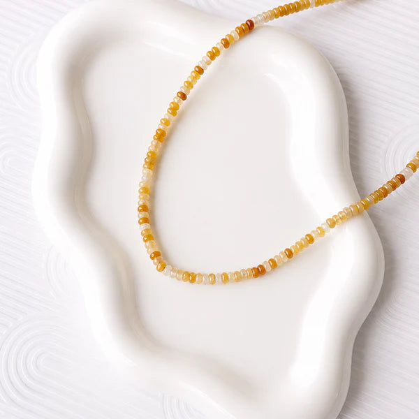 Golden Honey Jade Necklace
