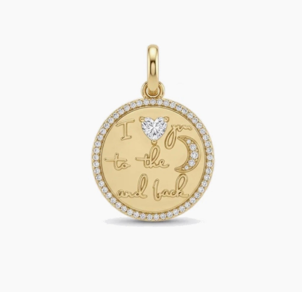 TO THE MOON & BACK CHARM