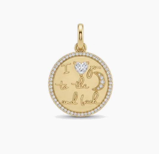 TO THE MOON & BACK CHARM