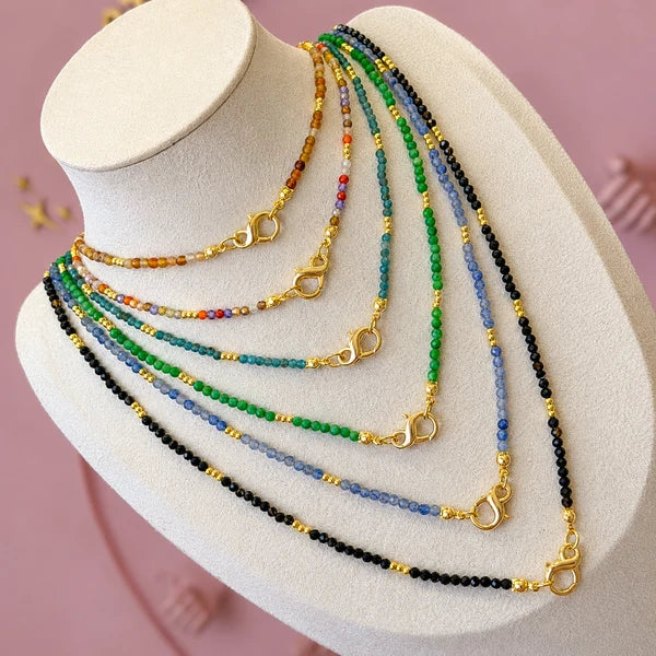 Natural Stone Long Necklace