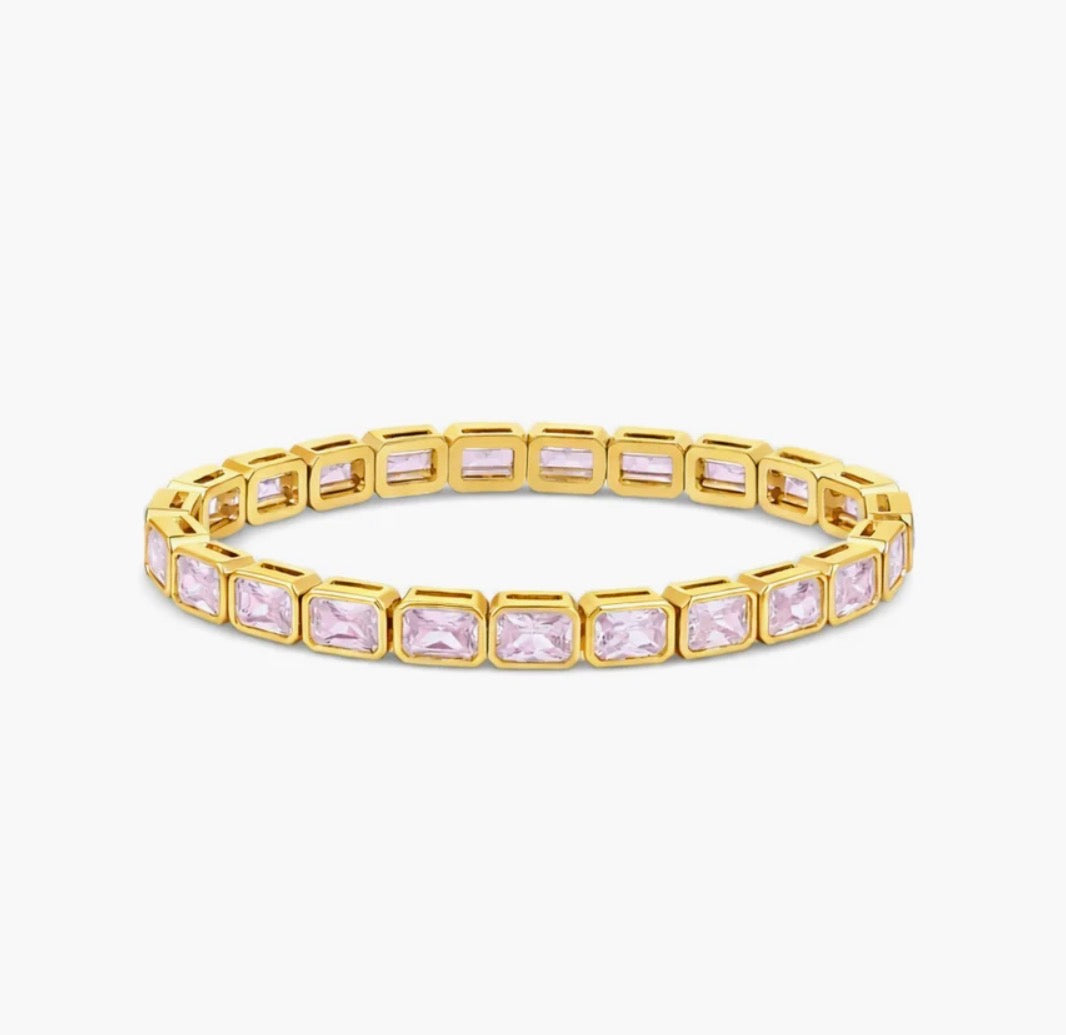 PINK CLASSIC GLOW STRETCHY BRACELET