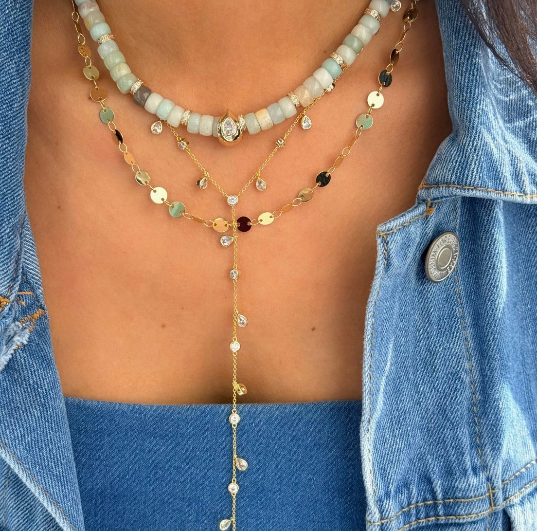 SAGE ON THE ROCKS NECKLACE