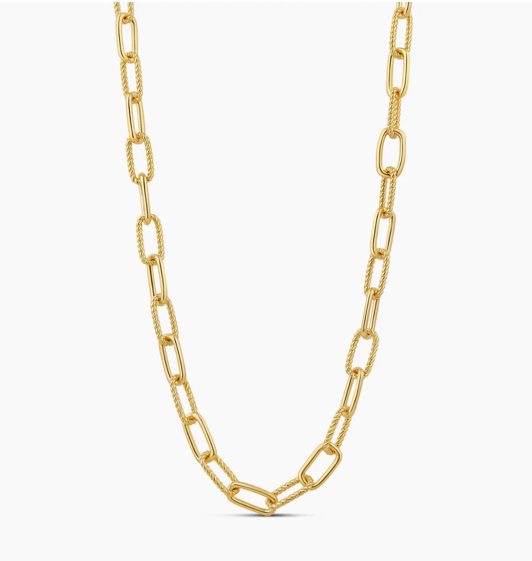 LONG PAPERCLIP NECKLACE
