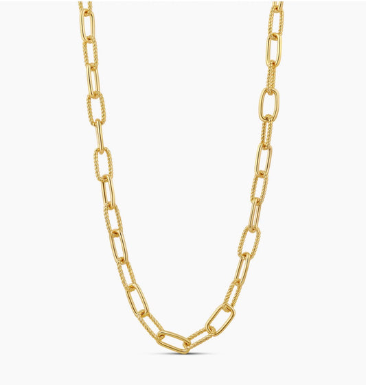 LONG PAPERCLIP NECKLACE