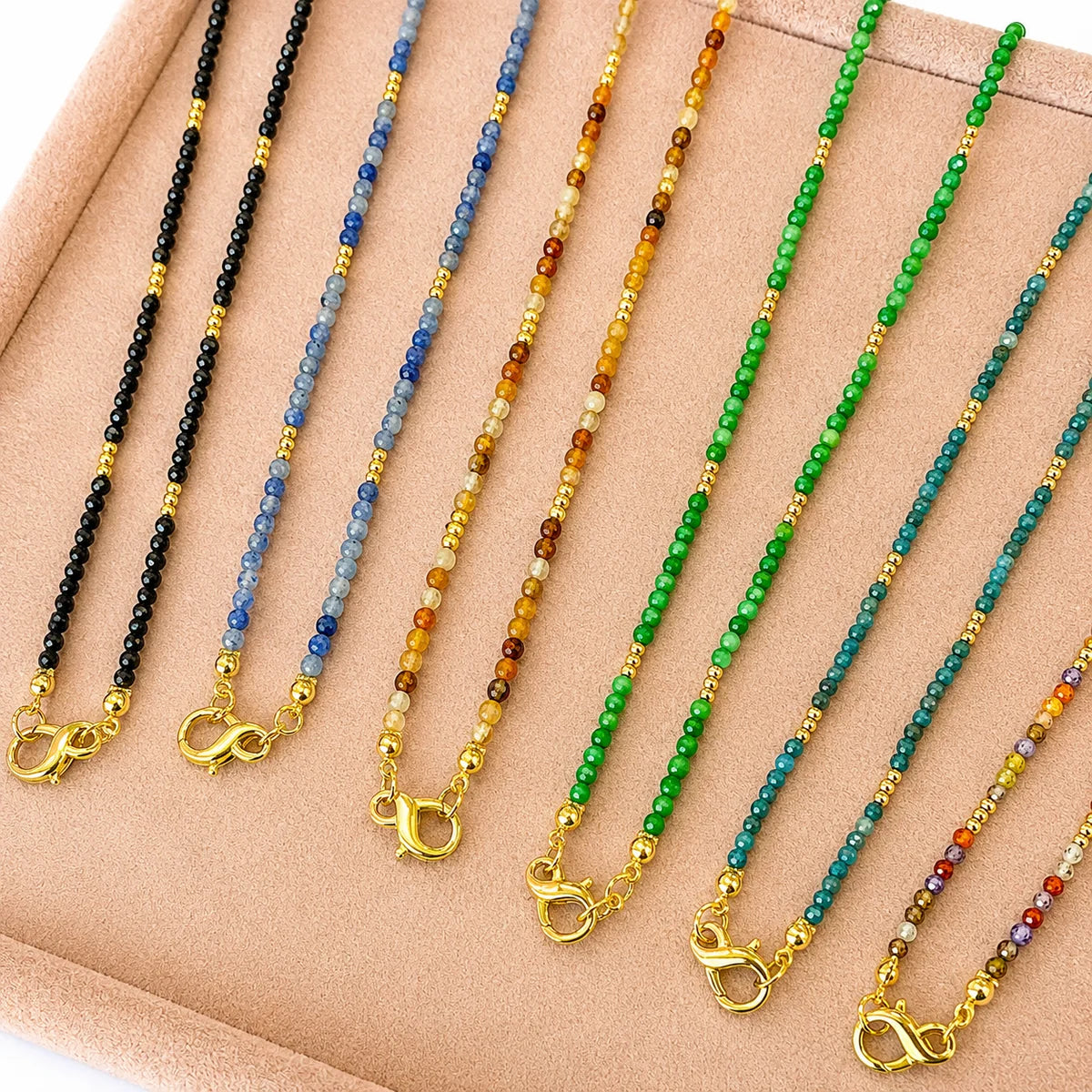 Natural Stone Long Necklace