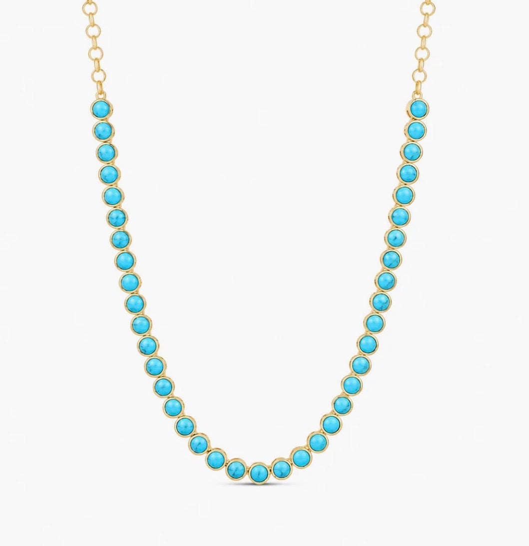 TURQUOISE ENDLESS GLOW NECKLACE