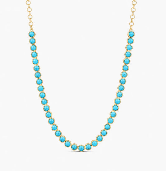 TURQUOISE ENDLESS GLOW NECKLACE