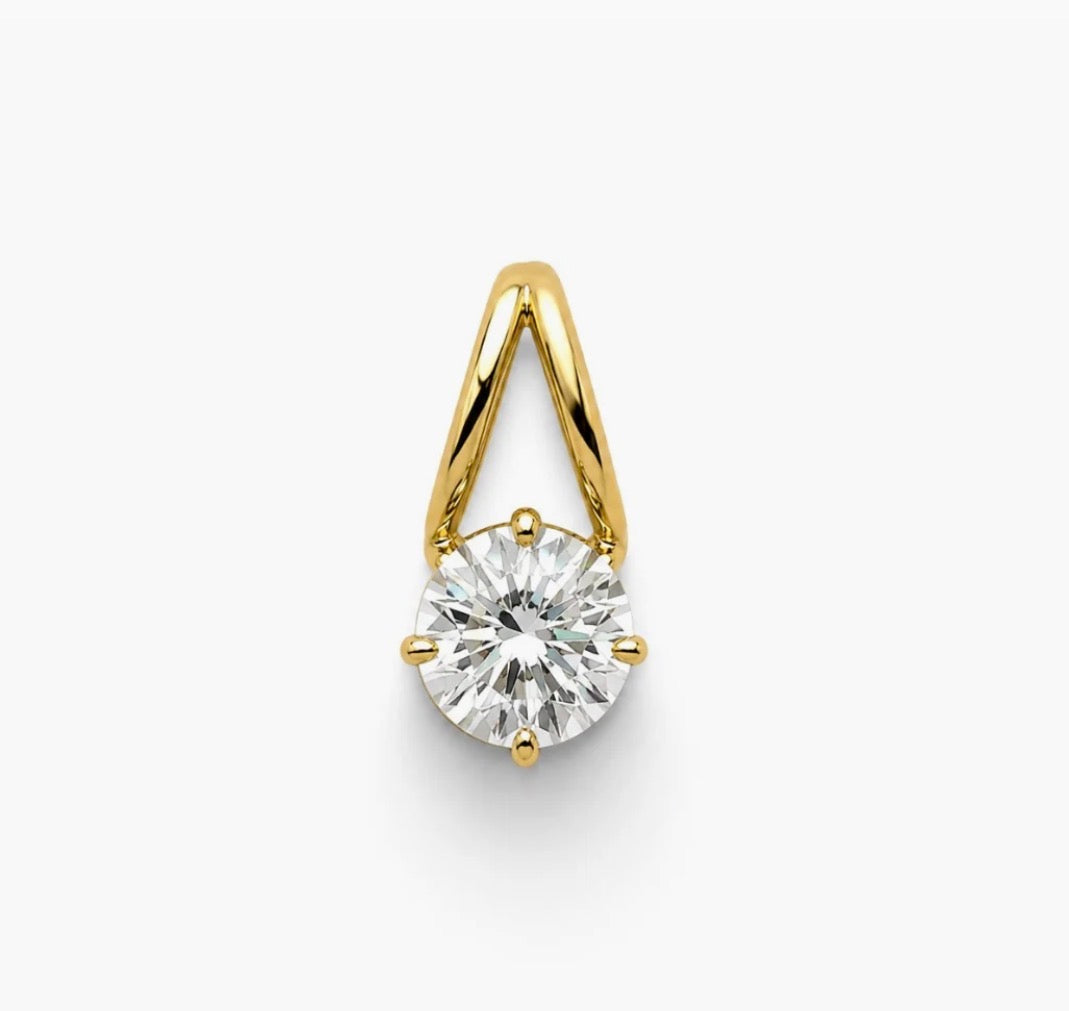 ROUND EVERLIGHT SOLITAIRE CHARM