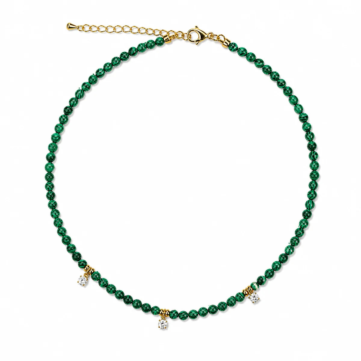 Crystal Bloom Natural Stone Necklace