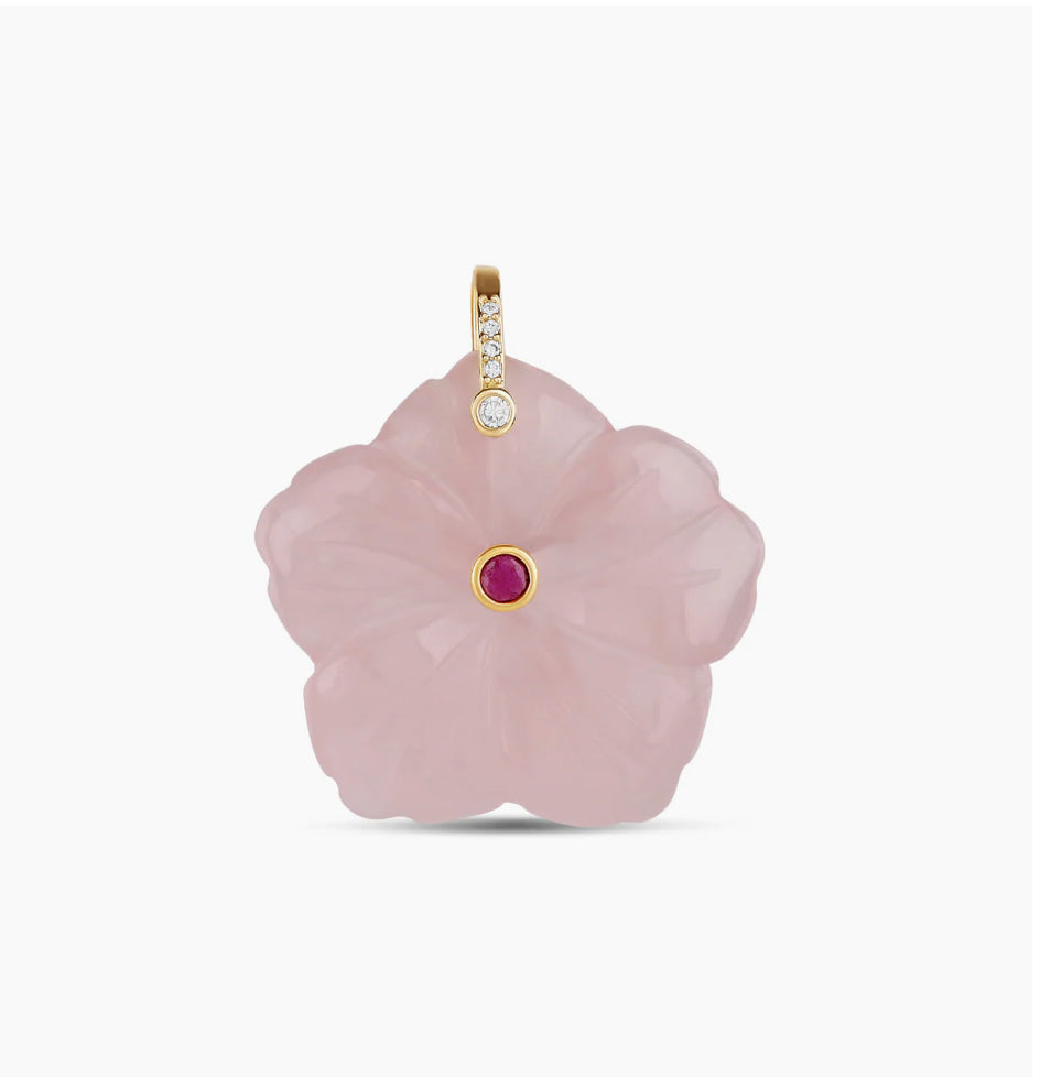 Pink Flower Charm